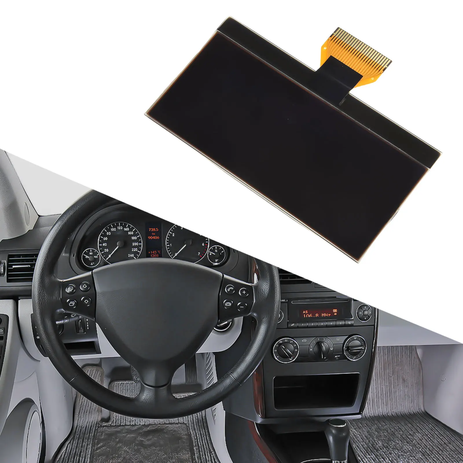 Pantalla LCD del grupo de instrumentos para Mercedes Clase A B W169 W245 A1695400448 accesorios de repuesto para reparación DIY en el hogar