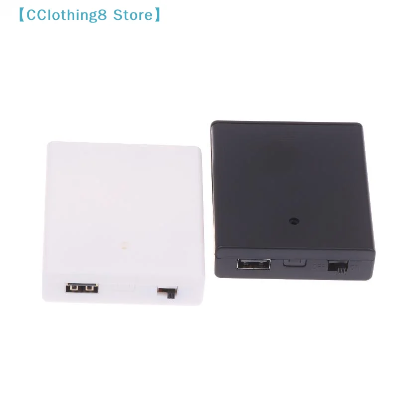 1Pcs USB Power Supply Battery Box Portable Mini 4AA Battery Holder Storage Box Case For LED Strip Light Accessories【AliS8】