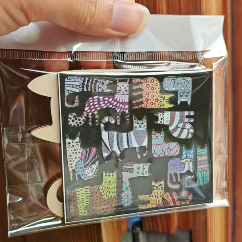 불규칙한 고양이 나무 퍼즐 표현력 넘치는 퍼즐 장난감 독특한 동물 모양 릴랙스 선물 장식 예술품 두뇌 자극 게임