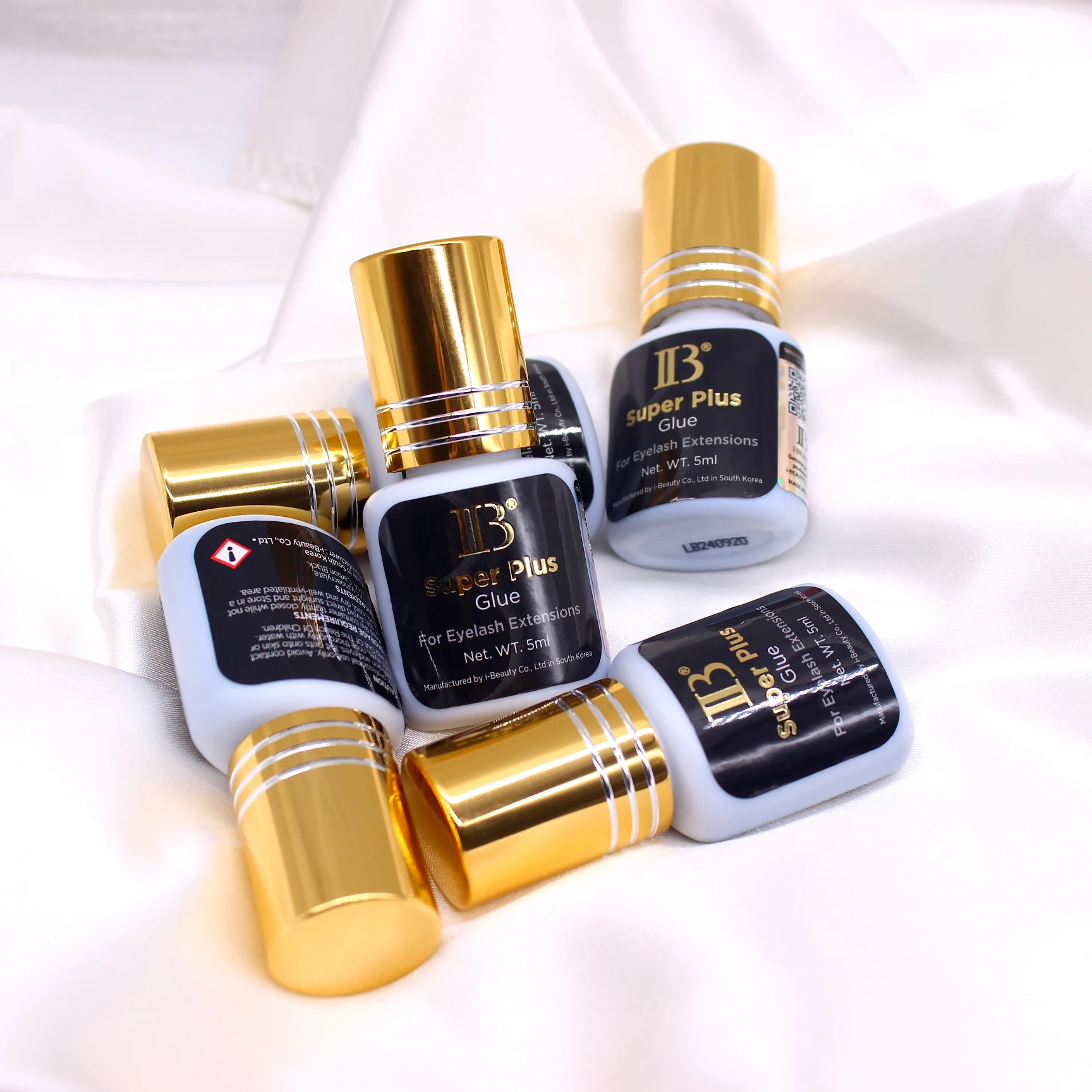 20 Butelek Oryginalny Klej IBeauty Super Plus do Przedłużania Rzęs 5ml Koreański Złoty Korek Klej do Sztucznych Rzęs Narzędzia do Makijażu