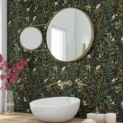 Fern Botanical Wallpaper, Removable and Renter Friendly, Peel and Stick |Traditional Wallpaper, Leaves Wallpaper Accent wall