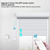GROCE-Tuya Wifi Smart Motor For Roller Blinds Electric Chain Shade Shutter Drive RF Remote Kit Smart App Via Alexa/Google US Plu