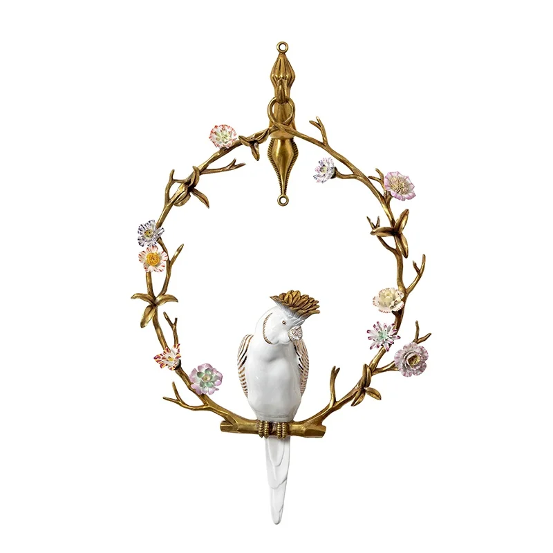 New Design Handmade Luxury Parrot Brass Candle Holder Candle Holder