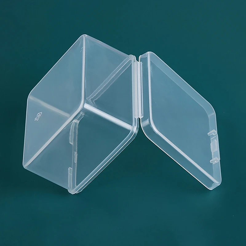 Transparent Storage Box Square Small Items Case Packing Boxes Jewelry Beads Container Sundries Organizer Fishing Tools