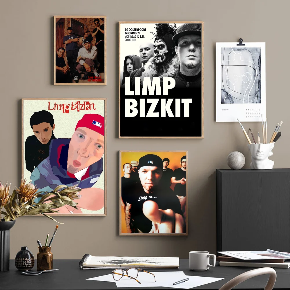 Limp Bizkit Anime Posters Sticky HD Quality Wall Art Retro Posters For Home Room Wall Decor