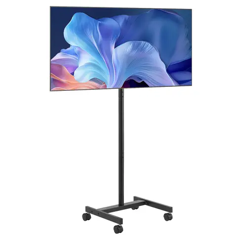 VEVOR Rolling TV Stand Mobile TV Cart Suit for Various Sizes TV Portable TV Stand with Wheels for Living Room Bedroom Office