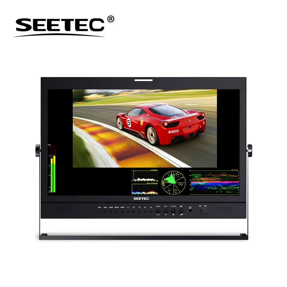 Seetec P215-9DSW 21.5Inch IPS FHD1920x1080 Broadcast Monitor with 3G-SDI HDMI Waveform Vector Scope Histogram Production Monitor