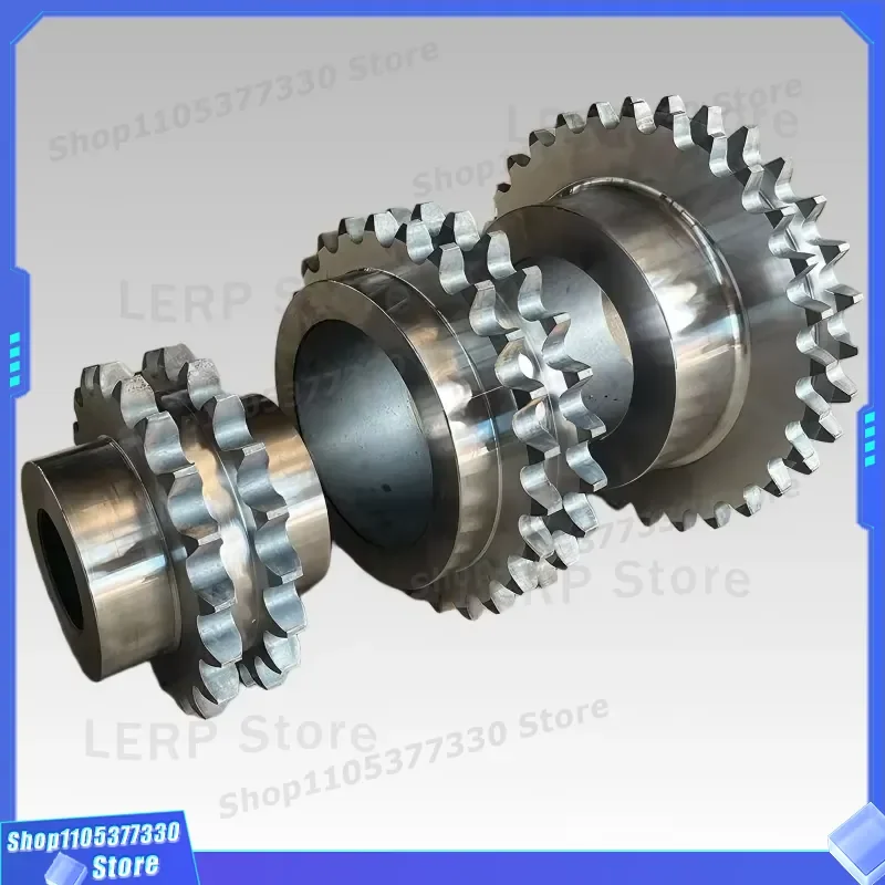 Custom Double Pitch Sprocket 304 Stainless Steel Non Standard Elevator Transmission Gear Made To Drawing In Stock Fast