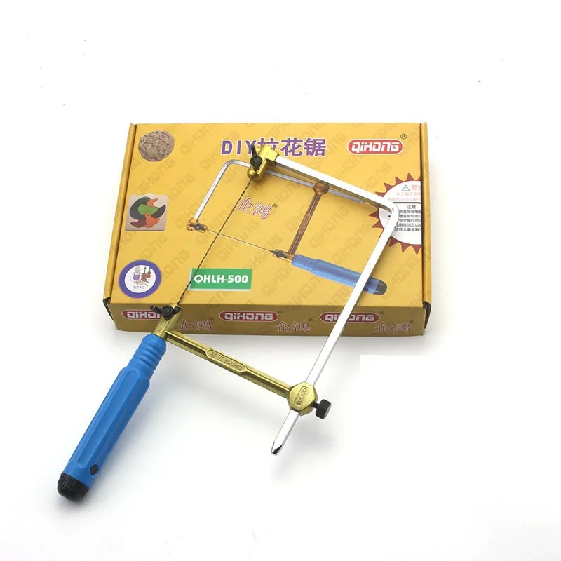 Portable U-Shaped Manual Scroll Saw Handmade Curved Cutting Tool Woodworking DIY Craft Model Small Cutting Mini Pocket Wire Saw