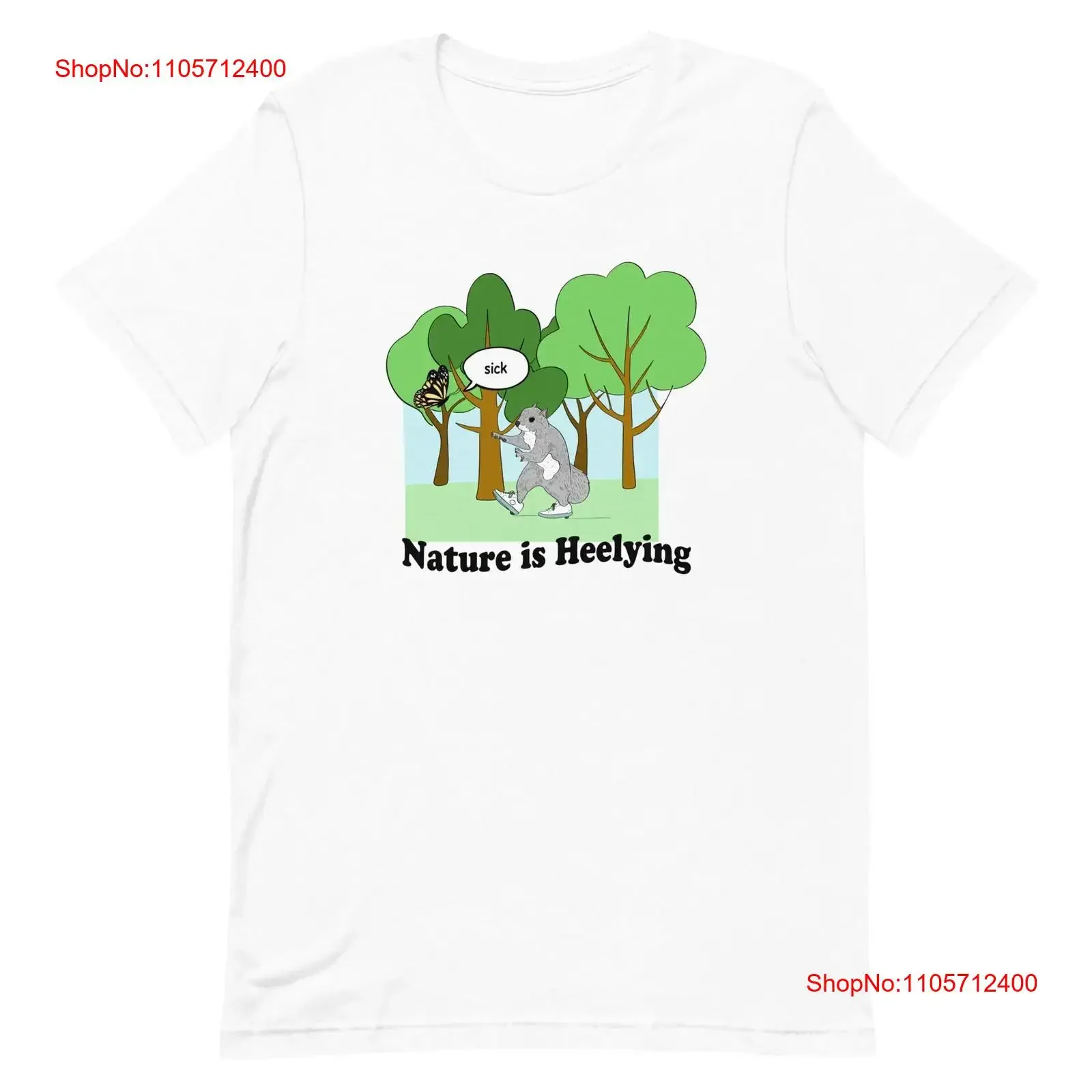Nature is Heelying Re issue T Shirt Bella Canvas vintage Washed Unisex Slightly Versatile Top For Everyday Wear Casual