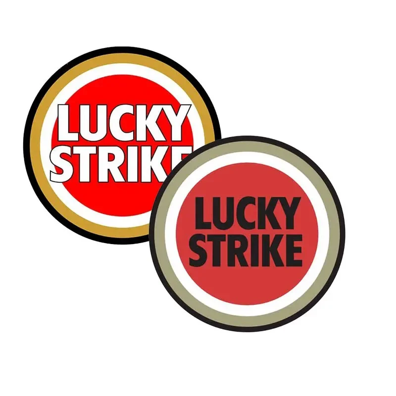 Retro Vinyl Car Stickers - Lucky Strike Design for Truck/SUV/Car Rear Windshield Bumper - Waterproof Windshield Decor