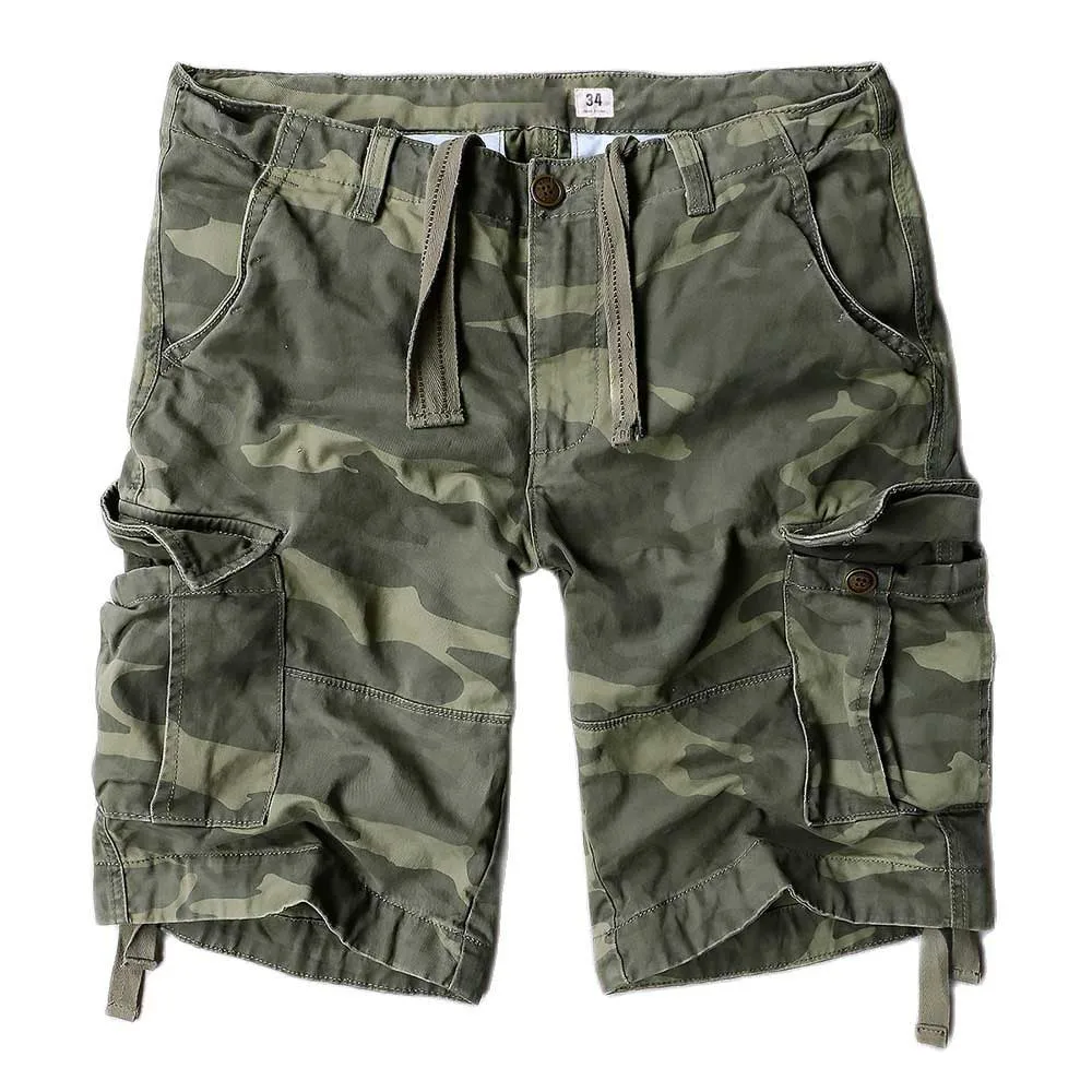 

Trendy Camouflage Cargo Shorts Man Cotton Boardshorts Plus Size Military Army Style Shorts Big Pockets Summer Wear Men Clothes