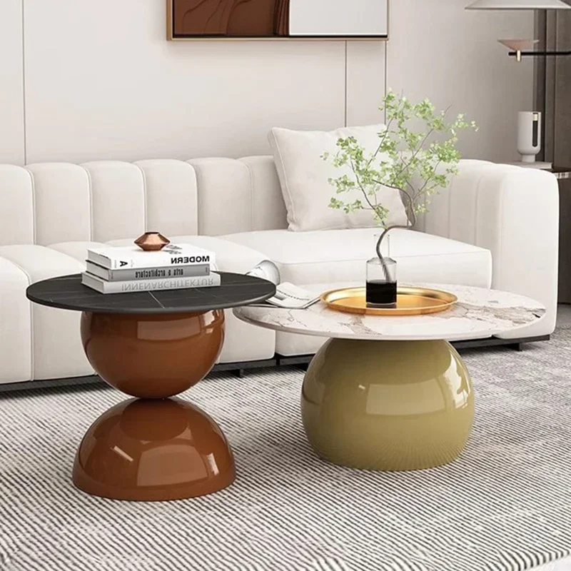 Nordic Glass Coffee Tables Modern Simple Originality Living Room Coffee Tables Cream Style Salon Home Furniture Couchtisch FYCT