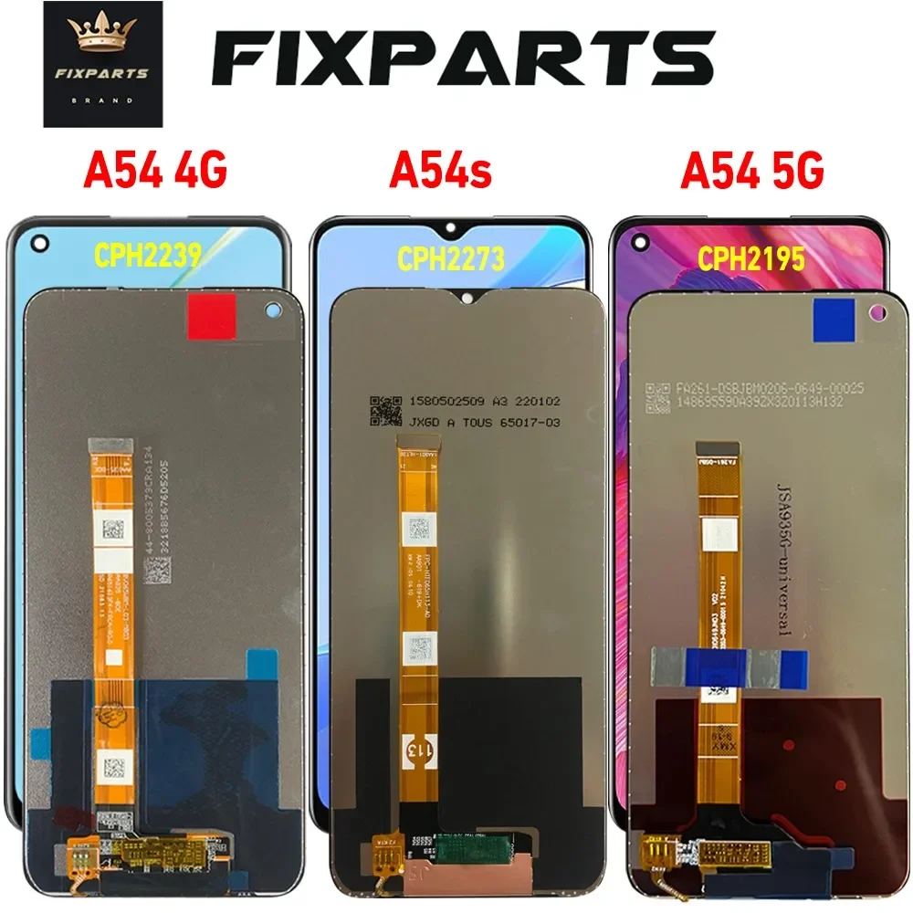 Tested Well For OPPO A54 5G LCD CPH2195 Display Touch Screen Digitizer Assembly For Oppo A54 CPH2239 LCD A54s CPH2273 Sceen