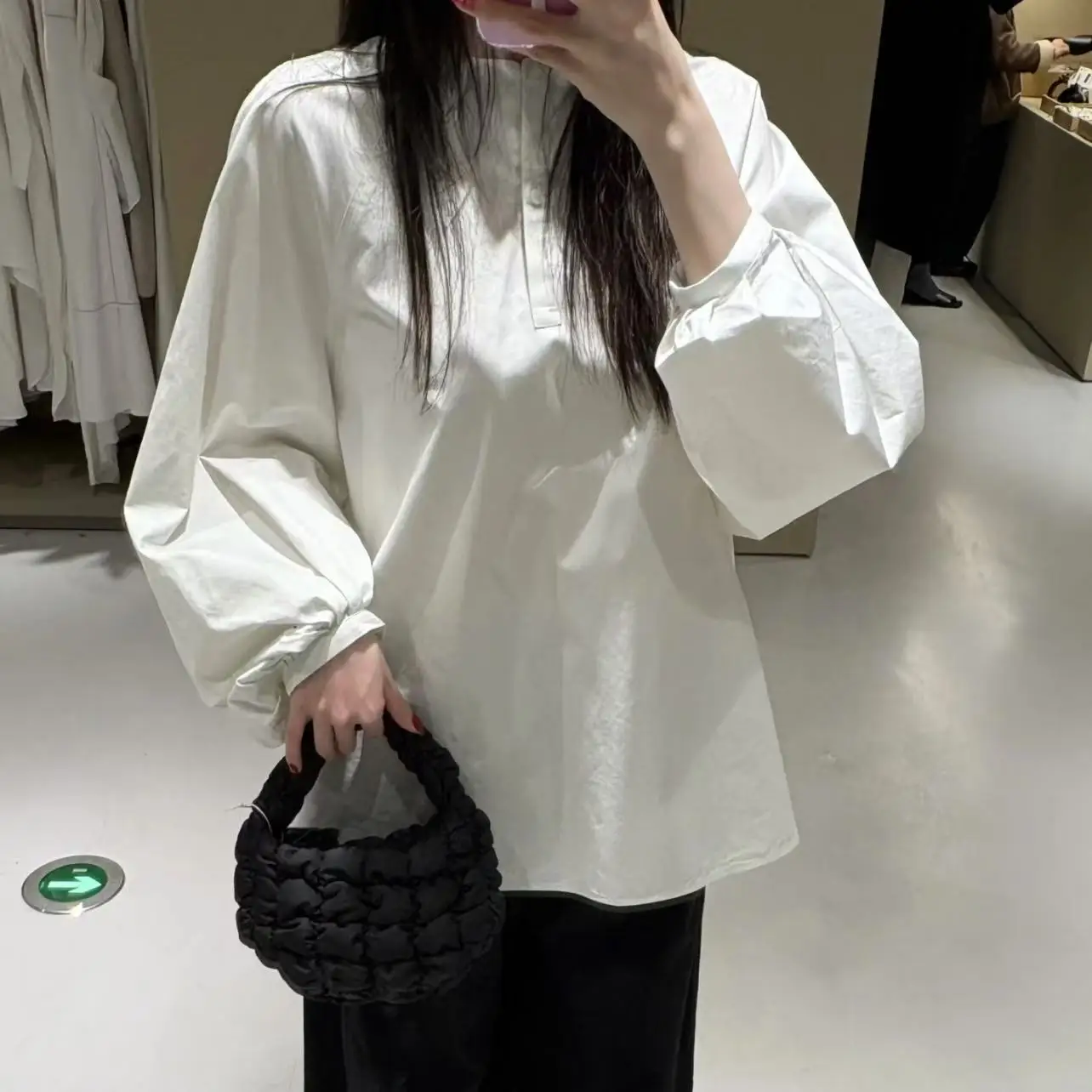 

Повседневная свободная хлопковая футболка с круглым вырезом и открытой передней частью для женщин, удобная и дышащая, для весны и лета