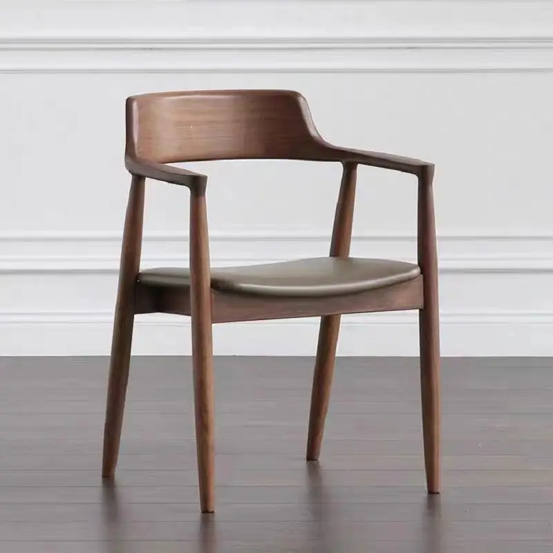 

Retro, Nordic, Designer, Chinese Dining Chair, Casual, Armchair, Modern, Simple, Home, Backrest Desk, Solid Wood Chair