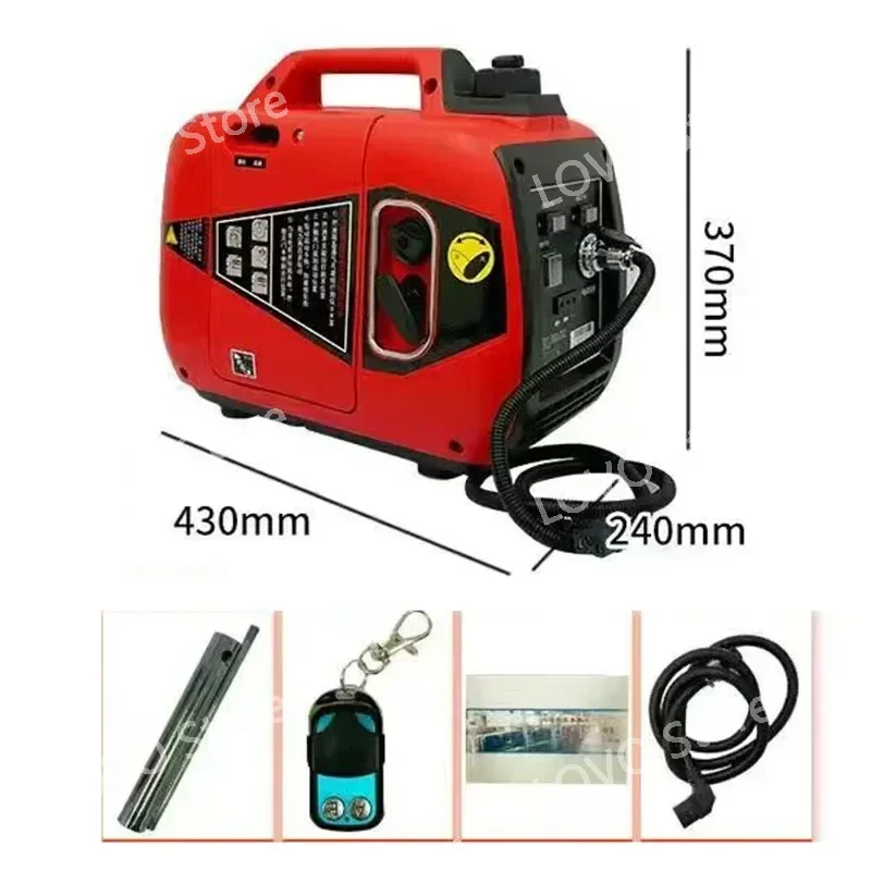 3KW Electric Vehicle Extended Range Generator Mute Portable  Free Installation Gasoline Engine DC Universal 48V 60V 72V