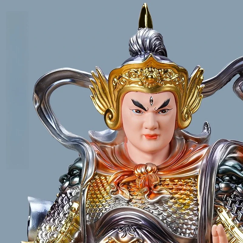 

CL Erlang God Resin Statue Yang Jian True Monarch Buddha Statue Living Room Offering Ornament Wholesale