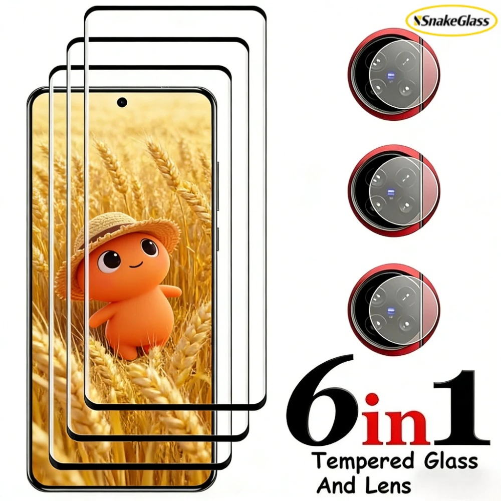 6 IN 1 Full Cover Tempered Glass for Vivo X300 X200 Ultra X1