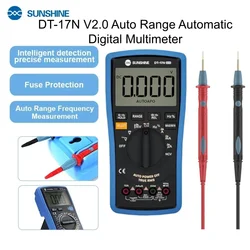 SUNSHINE DT-17N V2.0 Auto Range LCD Display Multimeter Digital Multimeter Automatic Digital Tester for Electronics Repair Tools