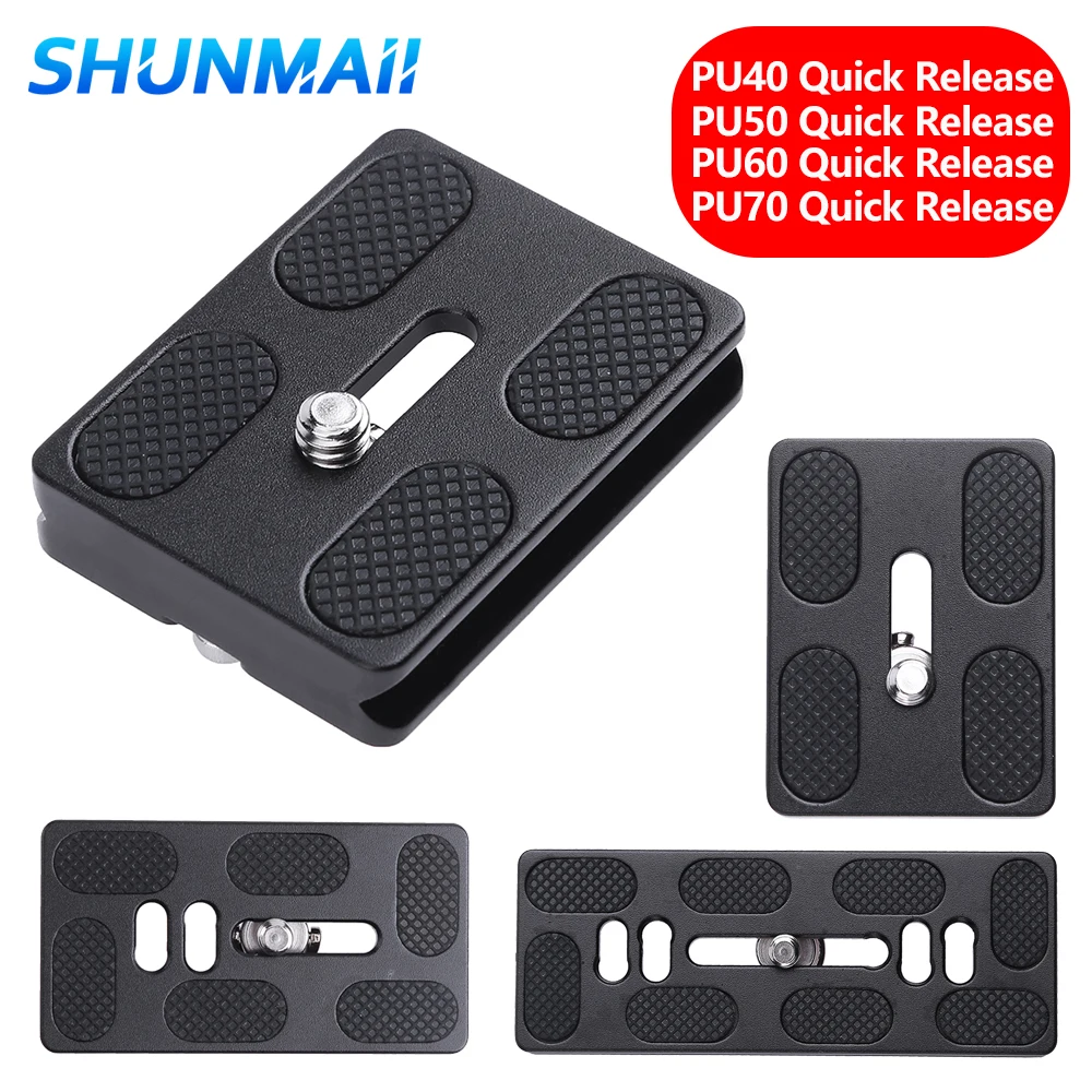 PU-50-100 Universal Metal Quick Release Plate For Benro Arca Tripod Ballhead Camera Tripod Adapter Mount Plate Board