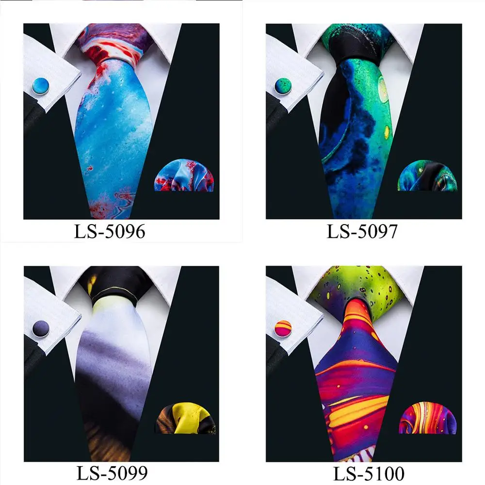 New Arrival Men Necktie Mens Tie 7 Colors Print Ties For Men Wedding Business Style Dropshipping Tie LS-07