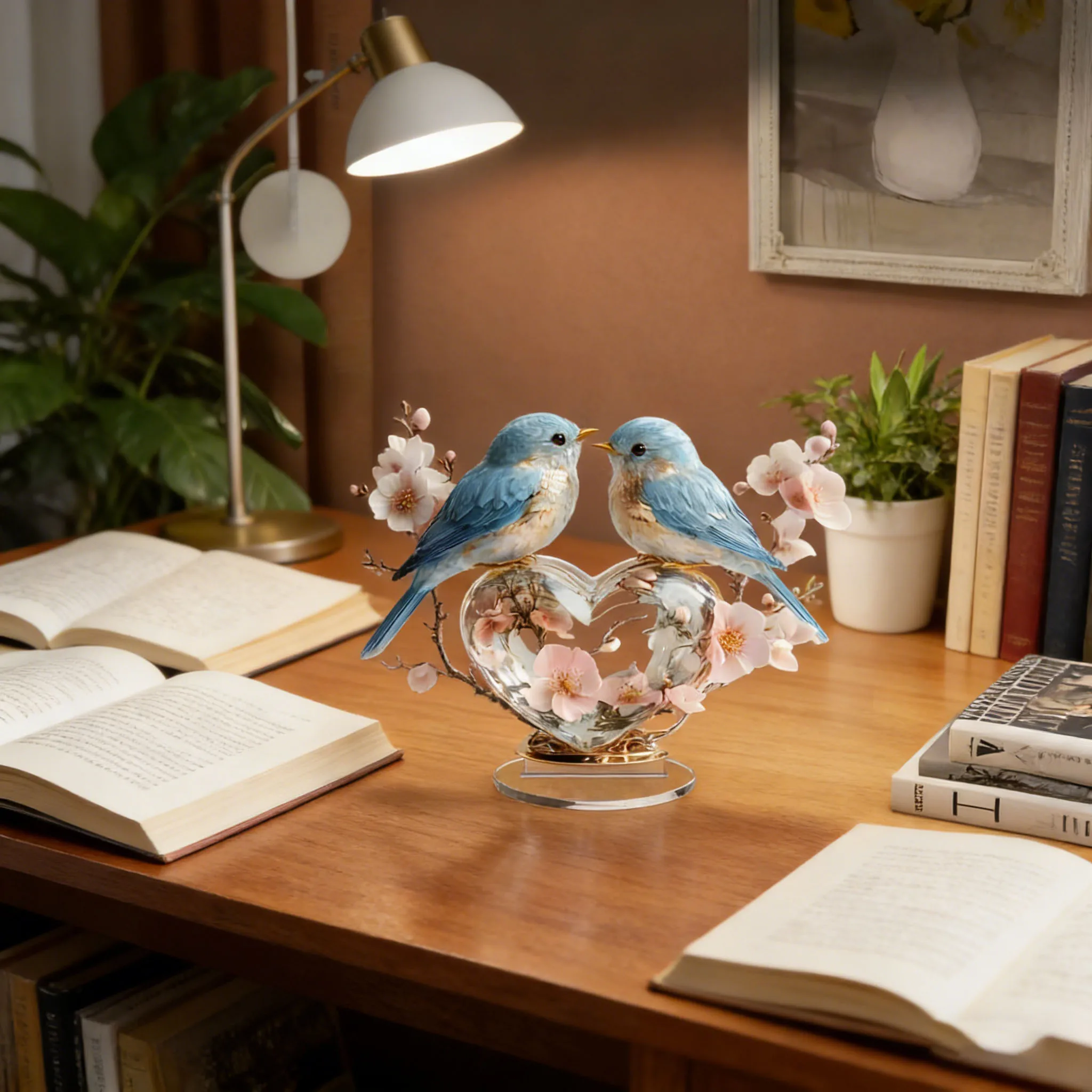 1 Stück niedliche Vogel-Desktop-Dekoration – Mehrzweck-Tischdekoration für Büro, Schlafzimmer, Wohnzimmer – ideale Wahl als Geschenk, 2D-Flach – Detail 5