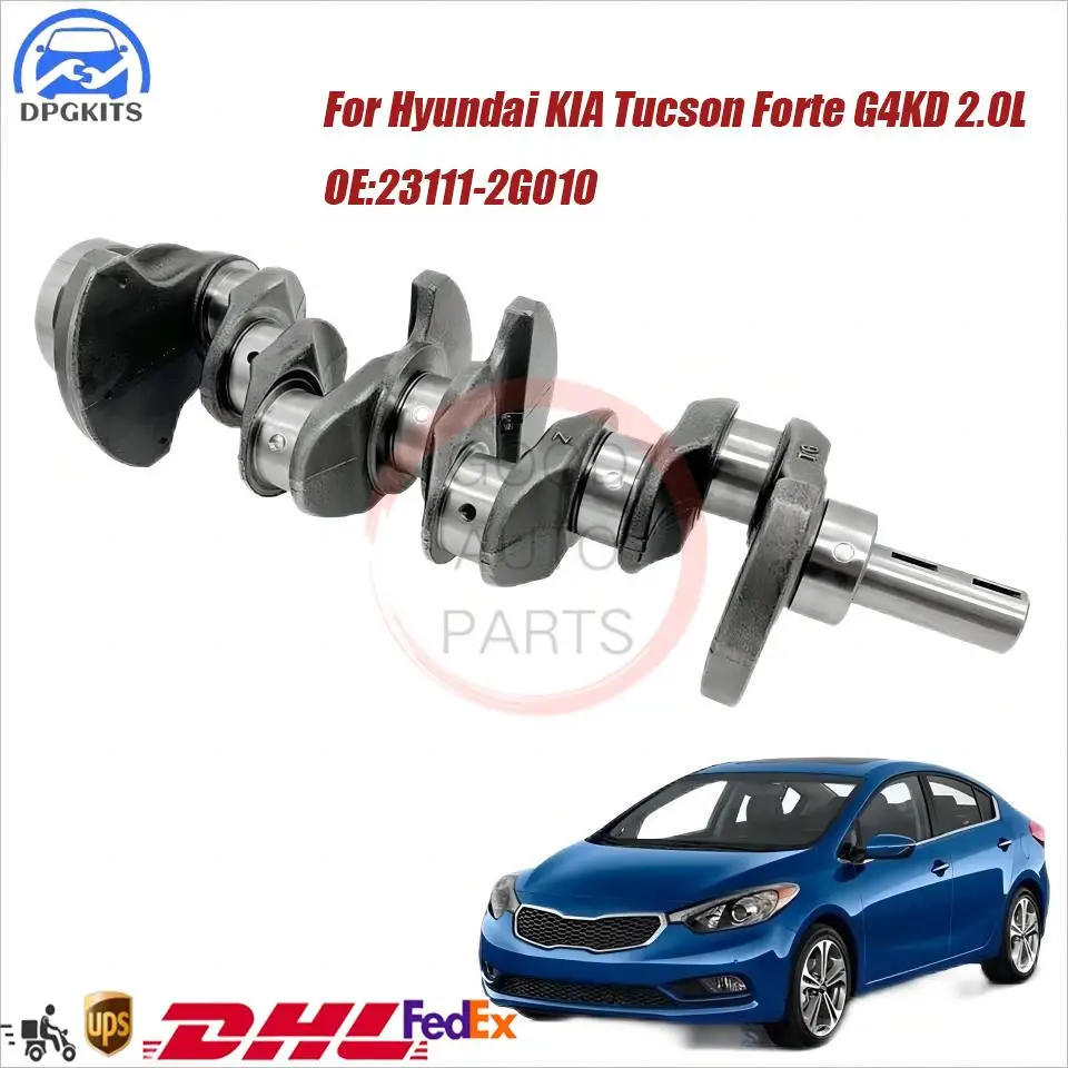 DPGKITS 1PC Crankshaft Assy For Hyundai KIA Tucson Sonata Sportage Sorento Forte G4KD 2.0L Part Number 23111-2G010 231112G010