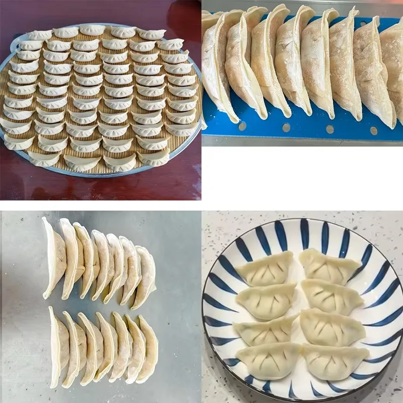 Máquina semiautomática para hacer dumplings, envoltura de dumplings de escritorio para uso comercial en el hogar, fácil operación, alta eficiencia, 2025