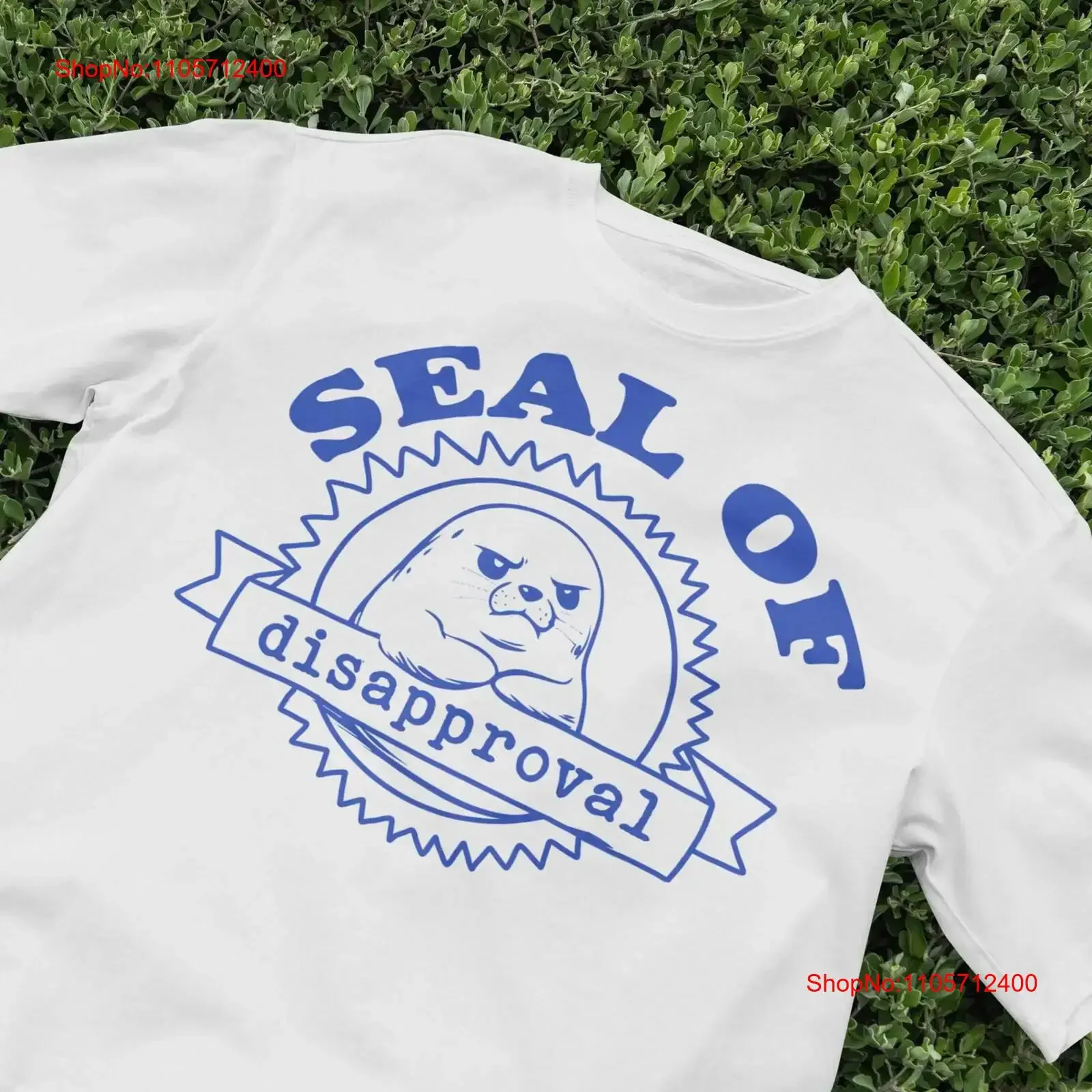 Seal of Disapproval T Shirt Funny Animal Retro Vintage Sarcastic 90s Humor Indie Aesthetic vintage Washed Stretched