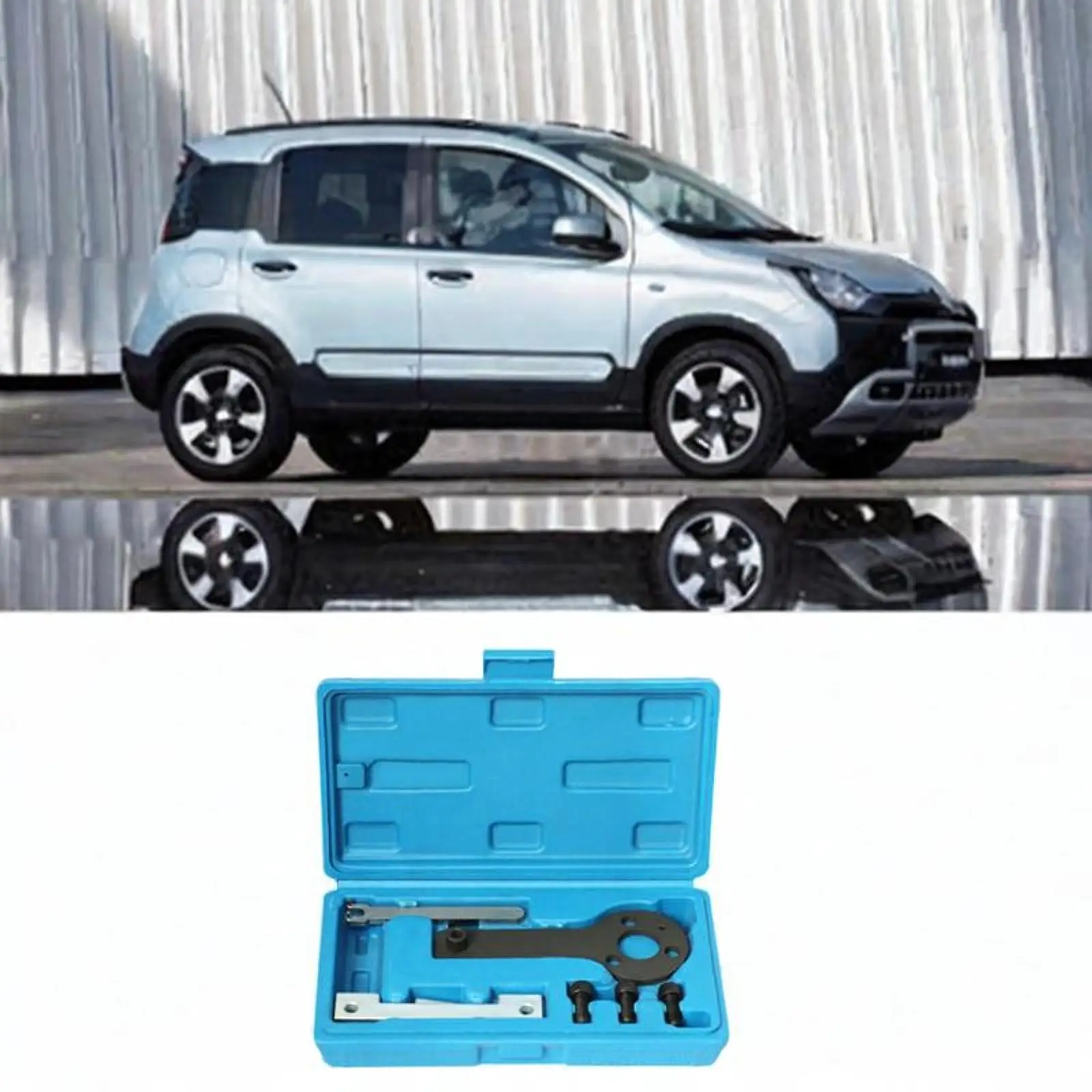 

Инструмент для синхронизации автомобильного двигателя, стальной комплект для выравнивания распределительного вала, портативный ящик для переноски для Chrysler Fiat