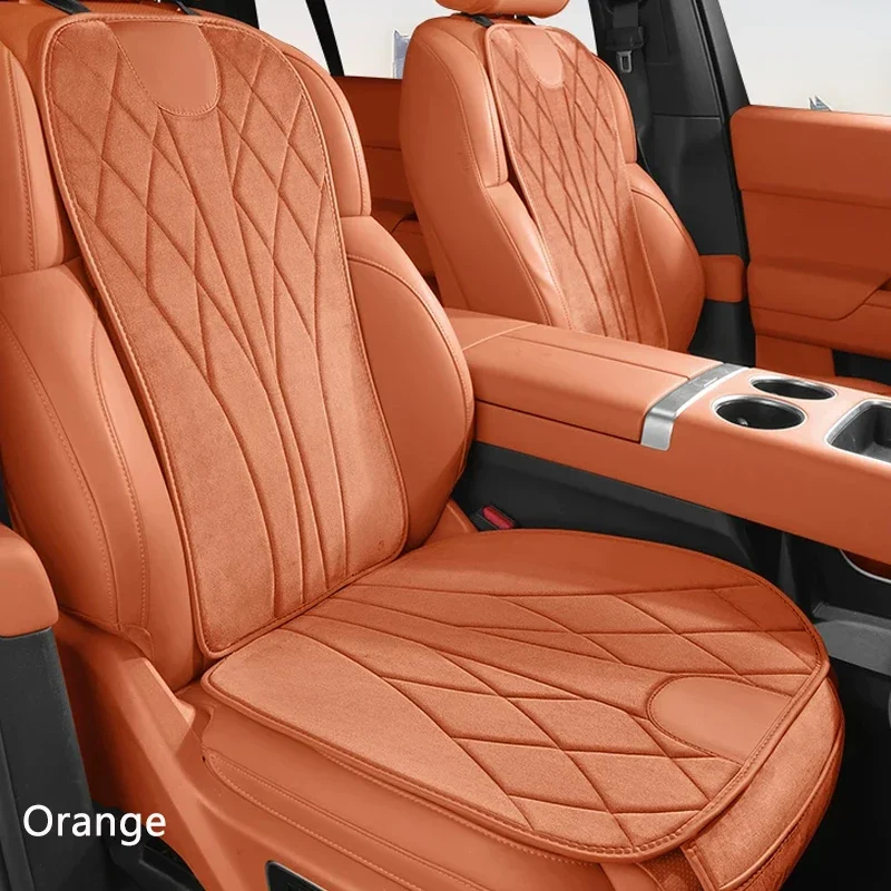 For Toyota RAV4 Land Cruiser Prado Highlander Fortuner Corolla Cross Car Winter Suede Thick Warm Seat Cover Auto Anti-Slip Mat