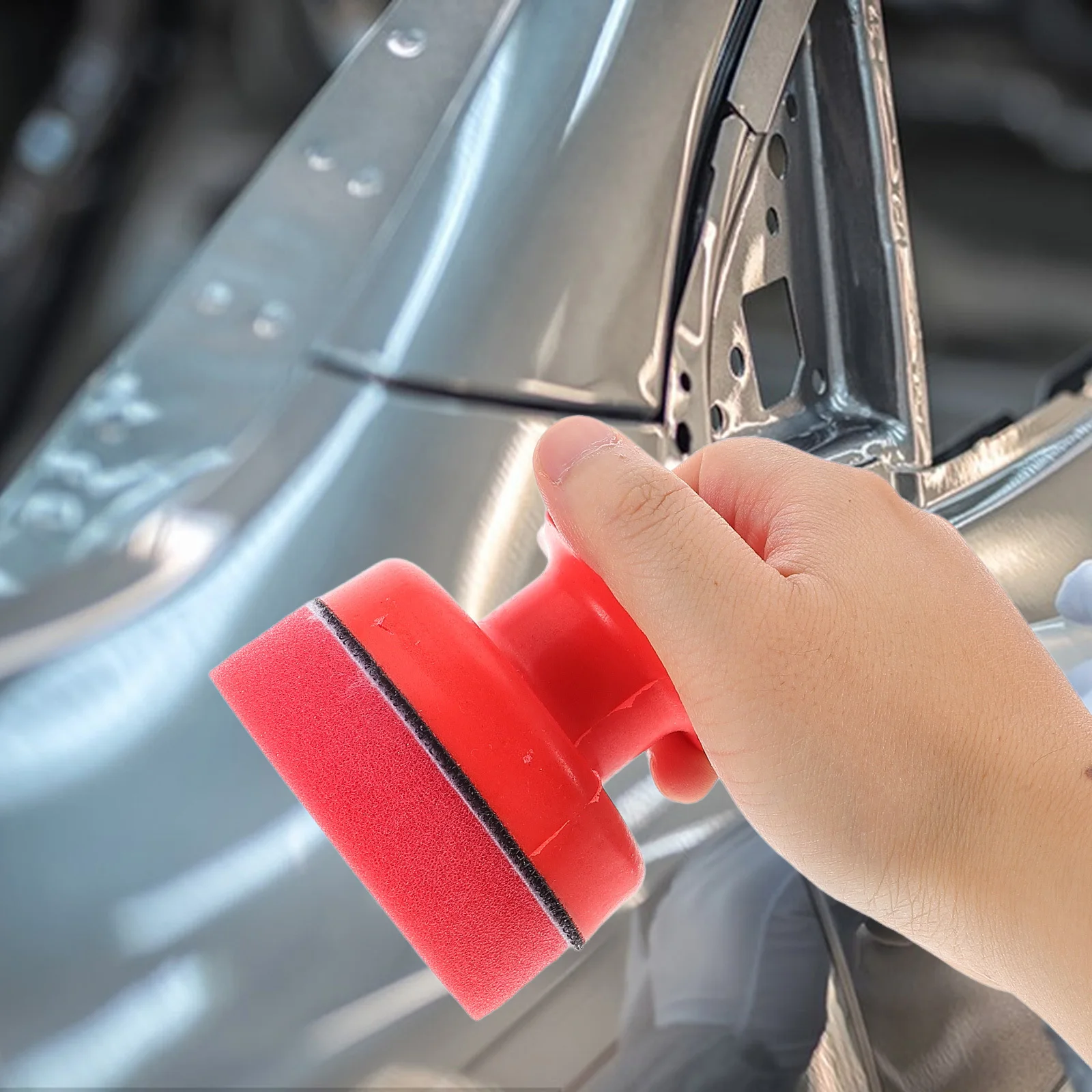 

1 Set Ergonomic Octagonal Polishing Sponge Kit Durable Foam Applicator Pad For Car Boat Household Surface Waxing Buffer Pads