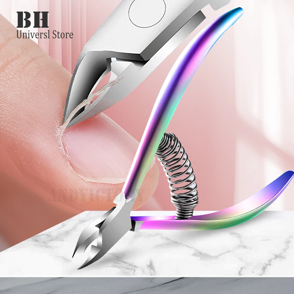 

1Pcs Nail Clippers With Catcher No Splash Fingernail Toenail Cutter Nippers Professional Manicure Accessories Tool