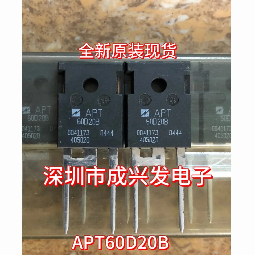 10 Buah APT60D20B APT 60D20B 60A 200V TO-247-2 Penyearah Transistor Dioda Pemulihan Cepat Baru Asli