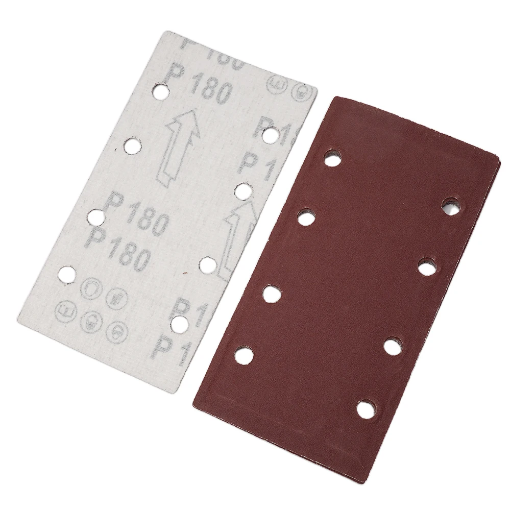 80 قطعة 8 حفرة مستطيلة توافدوا الصنفرة الخلفي ورقة الصوف ل ساندر 93x185 مللي متر الصنفرة ل ماوس ساندر متعدد ساندر