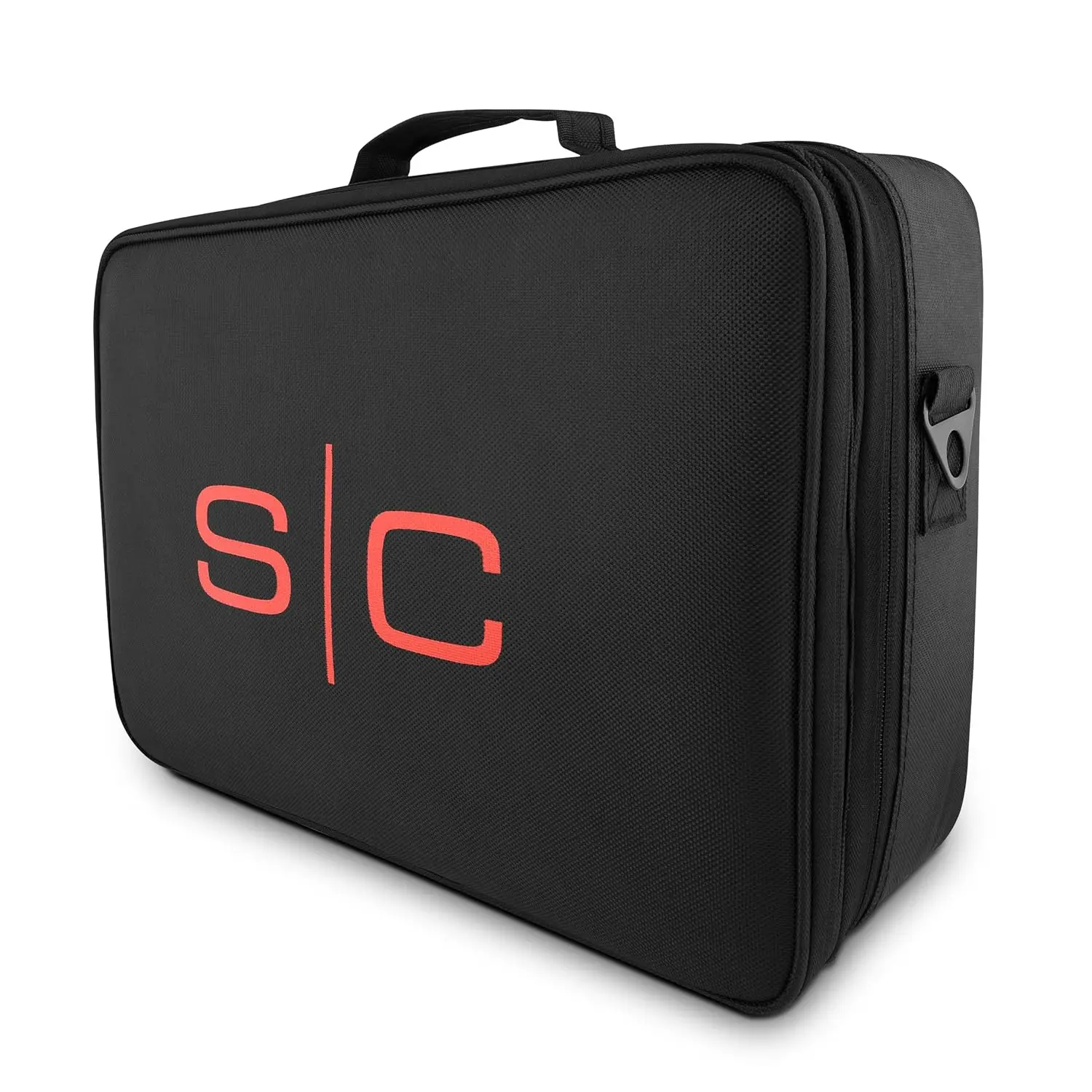

Professional Hair Clipper Travel Case with Zipper, Multi-Pockets & Carry Strap for Barbers