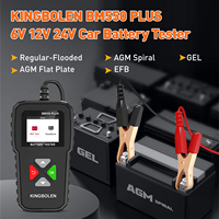 KINGBOLEN BM550 PLUS Car Battery Tester 6V 12V 24V CCA SOC Waveform check Color Screen Auto Battery System Detect Analyzer Tools
