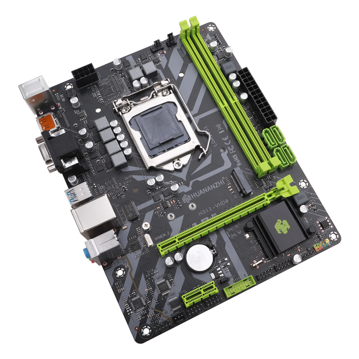 Imagem -03 - Motherboard Intel Lga 1151 Suporte Geração Ddr4 2133 Mhz 2400 Mhz 2666mhz 32gb M.2 Sata3 Usb 3.0 Vga ru Huananzhi-h311 Vhd4