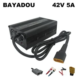 42V 36V 5A Li-ion Fast Charger For 36 Volt 10S Lithium 30AH 50AH Golf Cart Forklift Battery Charger XT90 Connector