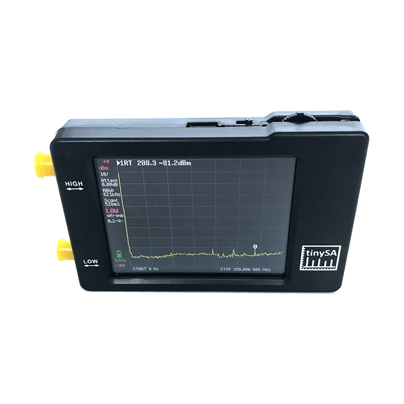 Imagem -05 - Tinysa Hand Held Tiny Spectrum Analyzer 100khz a 960mhz 2.8 Polegada Tft Display com Bateria Original