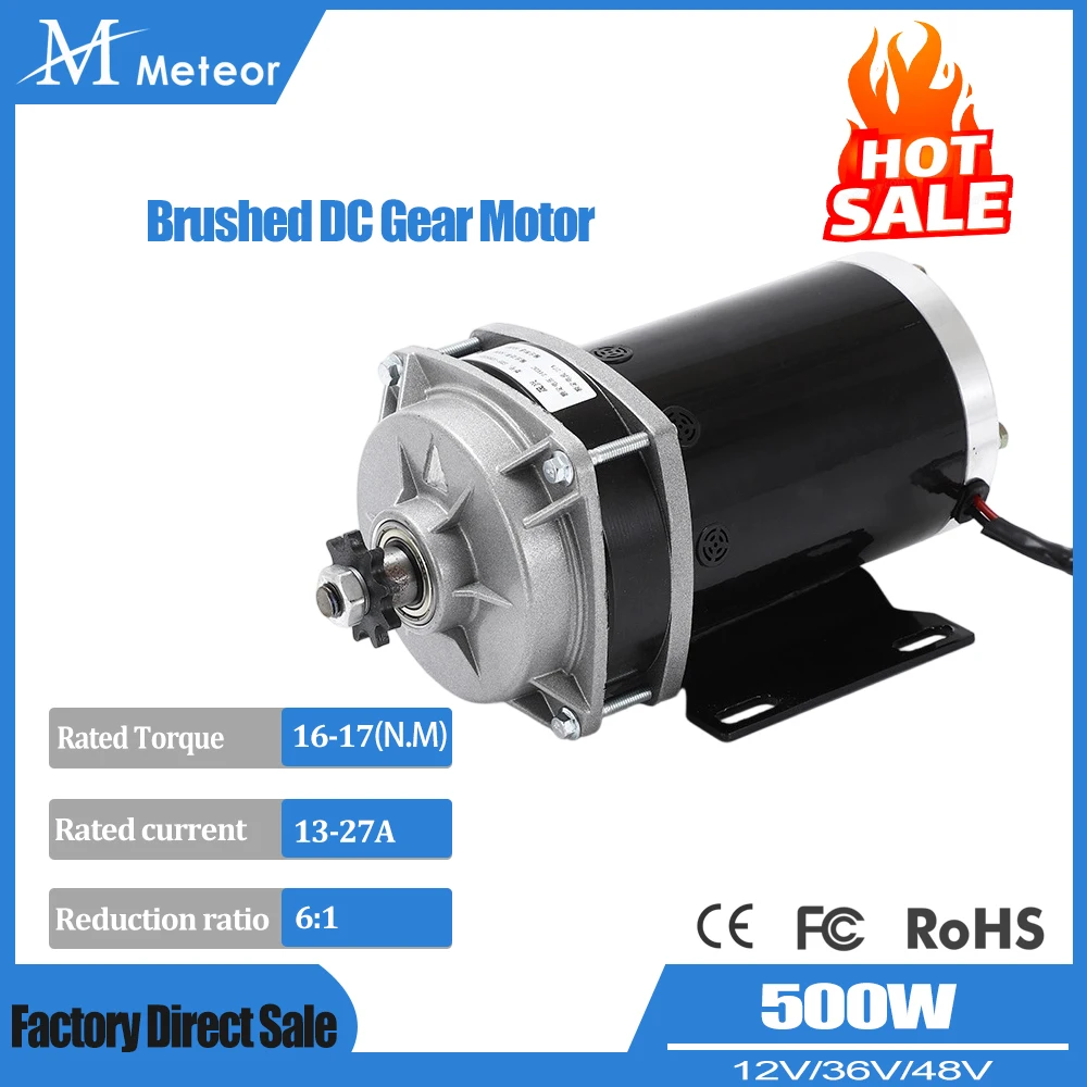 

Meteor 500 Вт, 24 В/36 В/48 В, 500 об/мин, высокоэффективный матовый двигатель постоянного тока для генератора переменного тока с постоянными магнитами