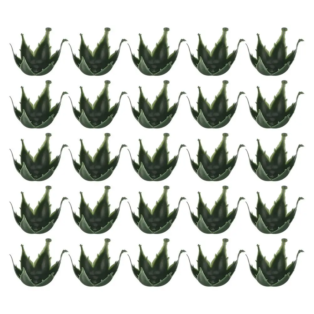 

100 Pcs Artificial Flower Receptacles Plastic Sepals Simulation Torus DIY Supplies Fake Calyxes Green Six Angle Three Layers