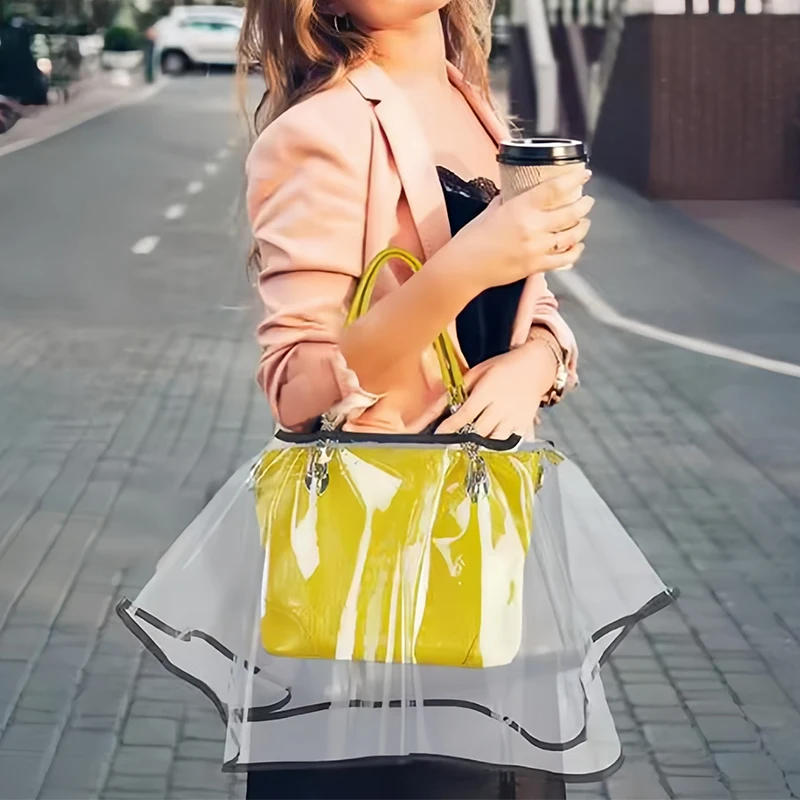 

Handbag Raincoat EVA Bag Shield Rectangular/Square Frosted Rainproof Protective Cover Hiking Shopping Backpacks Waterproof Cover