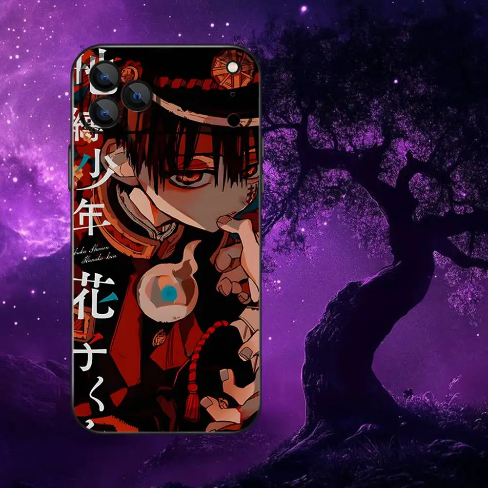 حافظة هاتف B-Bound H-Hanako Kun TBHK لهاتف iPhone 17,16,15,14,13,12,Pro,Max,Plus,E,SE4,Air,Mini Black Soft Box