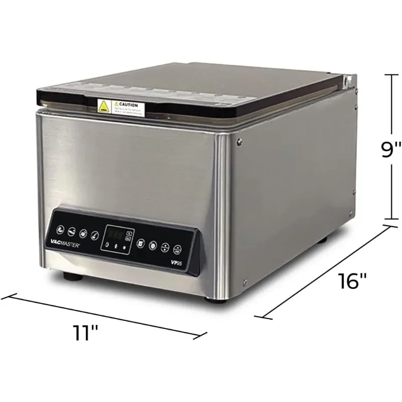 VacMaster VP95 Chamber Vacuum Sealer with Industrial Oil Pump. Great for Portioning, Meal Prep, Restaurants, Caterin