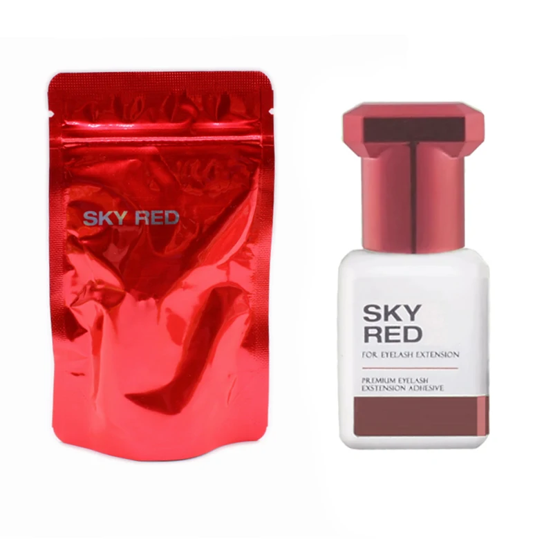 Sky Glue Cap extensiones de pestañas originales de Corea, herramientas de maquillaje de tienda de belleza, bolsa sellada, adhesivo más potente, Rosa