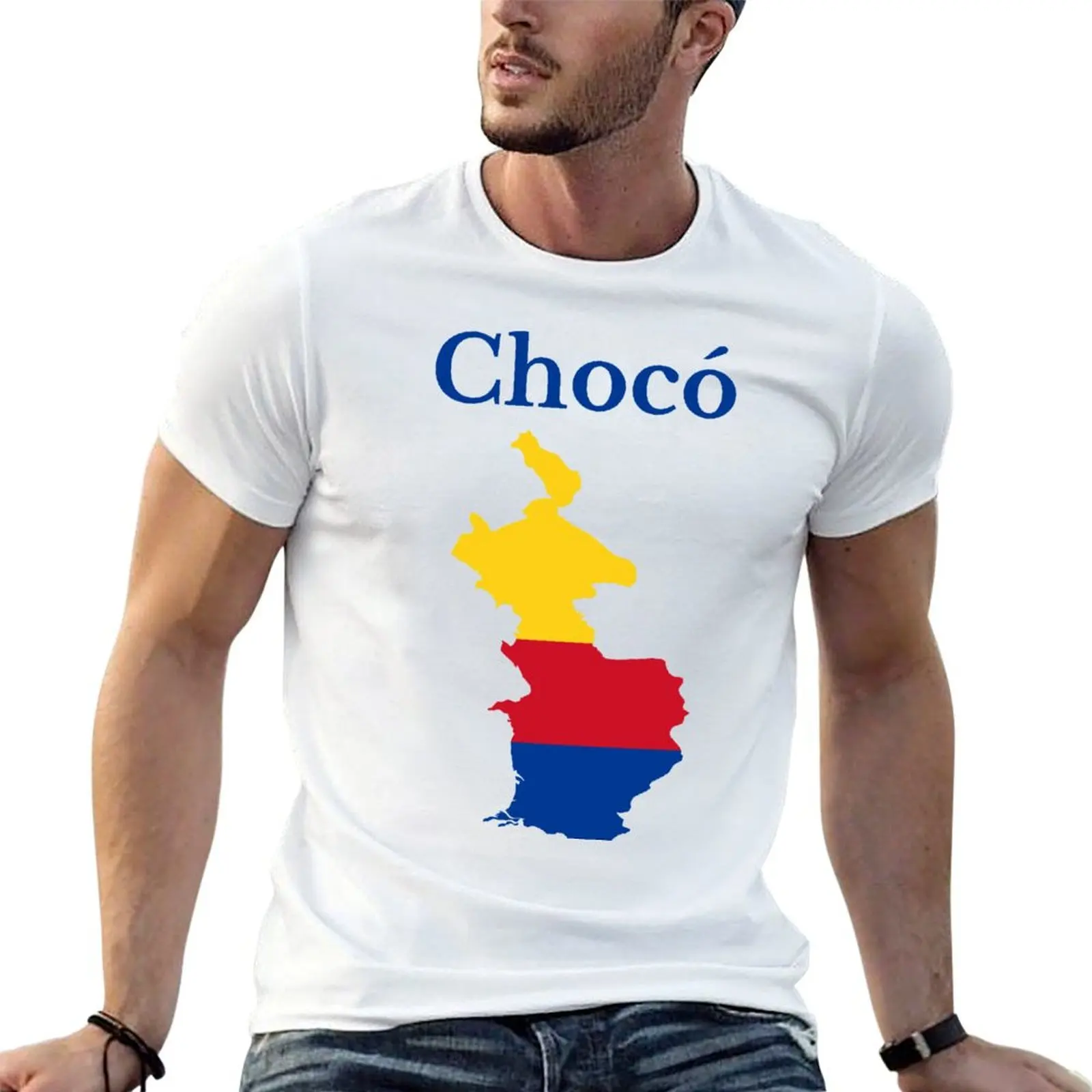 Choco Department Map, Colombian Department T-Shirt anime t shirts blacks men t shirts