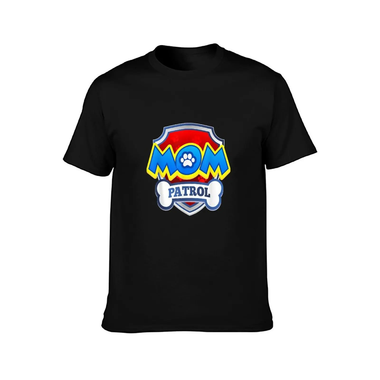 Funny Mom Patrol Funny Dog Mom Birthday Party T-Shirt Summer Casual Cotton Tee Oversized Streetwear Tops Unisex Men Women