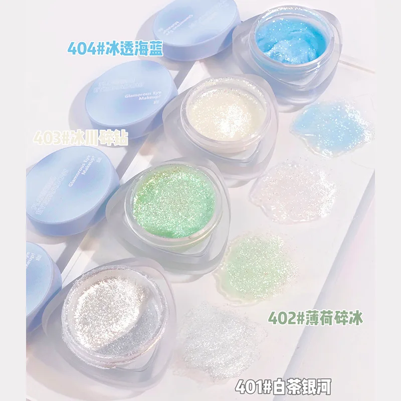 xixi Shine Galaxy Flowing Eyeshadow Portable Pearlescent Highlight Brighten Single Eyeshadow waterproof monochrome Eye Shadow